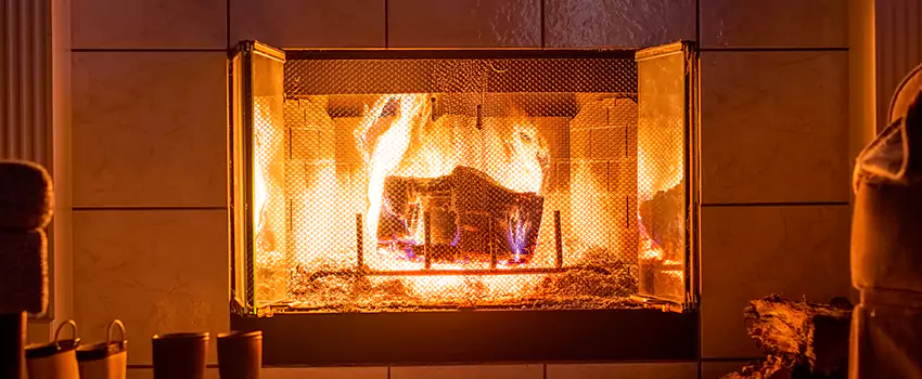 Mendota Hearth Landscape Fireplace Installation in Crest Hill, Illinois