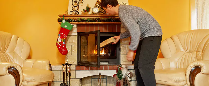 Rusted Metal Fireplace Restoration in Crest Hill, Illinois