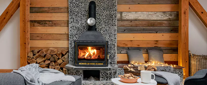 Thelin Hearth Products Direct Vent Gas Stove Fireplace Inspection in Crest Hill, Illinois